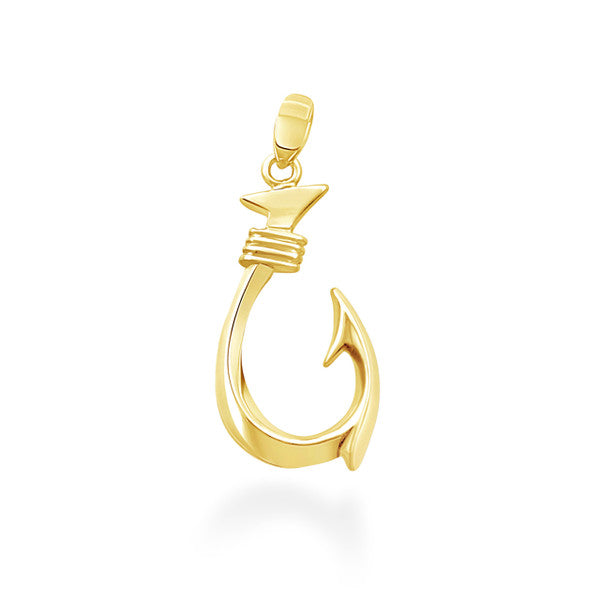 14K Hawaiian Makau Pendant - Sml RHHJ 14K Hawaiian Makau Pendant - Sml RHHJ