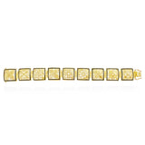 14K Hawaiian Cut-Out Quilt Link Bracelet