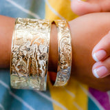 14K Hawaiian Scenes of Aloha Bracelet