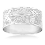 Sterling Silver Hawaiian Bracelet - Scenes of Aloha