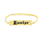 Custom Hawaiian Heirloom ID Bracelet