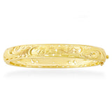 14K Hawaiian Leihaku Cut Out Bracelet