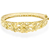 14K Plumeria Bracelet - 5 Flower Garland