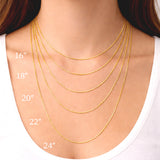 14K Mirror Box Chain