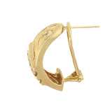 14K Hawaiian Diamond Earrings - Le Grande Dame