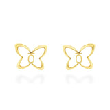 14K Pulelehua Butterfly Earrings - 13mm