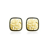 14K Hawaiian Earrings - Heritage 15mm