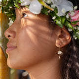 14K Palm Tree Earrings