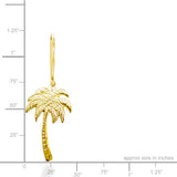 14K Palm Tree Earrings