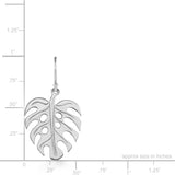Sterling Silver Hawaiian Earrings - Monstera Leaf