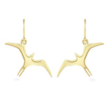 14K Hawaiian Earrings - 'Iwa Dangle