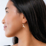 14K Hawaiian Earrings - 'Iwa Dangle