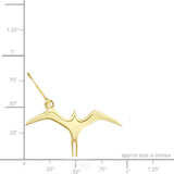 14K Hawaiian Earrings - 'Iwa Dangle