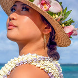 14K Hawaiian Earrings - Puanani