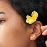 14K Hawaiian Earrings - Maile Leaf Climber