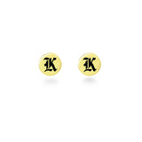 14K Hawaiian Earrings  - Pohai Initials Sml