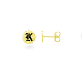 14K Hawaiian Earrings  - Pohai Initials Sml