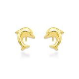 14K Dolphin Earrings - Keiki