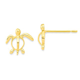 14K Petro Honu Turtle Earrings - Keiki