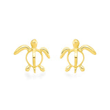 14K Petro Honu Turtle Earrings - Keiki