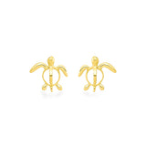 14K Petro Honu Turtle Earrings - Keiki
