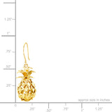 14K Pineapple Earrings - Dangle