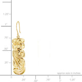 14K Hawaiian Earrings - Pua Li'i Queen