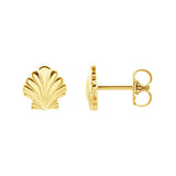 14K Seashell Earrings