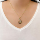 14K Hawaiian Makau Pendant - Cutout