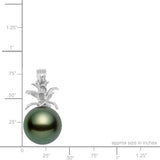 Sterling Silver Tahitian Pearl Pendant - Pineapple