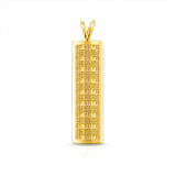 14K Hawaiian Vertical Pendant - Palaka