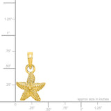 14K Starfish Pendant