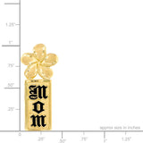 14K Plumeria Pendant - Mom