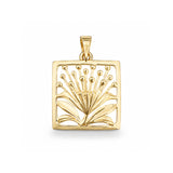 14K Hawaiian Lehua Pendant - 15mm