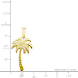 14K Palm Tree Pendant
