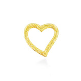 14K Hawaiian Heart Engraved Slider