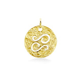 14K Hawaiian Zodiac Astrology Pendant