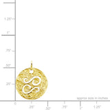 14K Hawaiian Zodiac Astrology Pendant