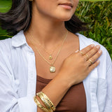 14K Hawaiian Heritage Pendant - 18mm