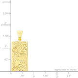 14K Hawaiian Pendant Hula Kahiko