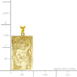 14K Hawaiian Pendant Hula Kane