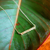 14K Hawaiian Horizontal Pendant Puanani
