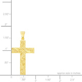 14K Hawaiian Cross Pendant - Scroll Only