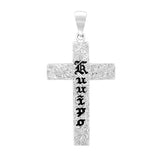 Sterling Silver Hawaiian Cross Pendant