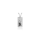 Sterling Silver Hawaiian Initial Pend - 7mm