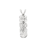 Sterling Silver Hawaiian Pendant - Pua Li'i Queen