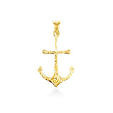 14K Hawaiian Anchor Pendant