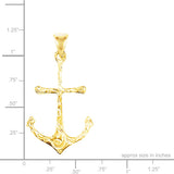 14K Hawaiian Anchor Pendant