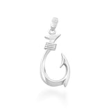 Sterling Silver Hawaiian Makau Pendant -   Sml