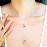 Sterling Silver  Hawaiian Monstera Leaf Pendant